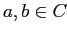 $ a,b \in C $