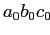 $ a_0b_0c_0$