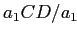 $ a_1CD/a_1$