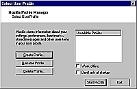 Рис. 7. Создаем новый профиль Mozilla и задаем целевую папку