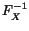 $F^{-1}_X$