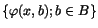 $\{\varphi (x,b);b\in B\}$