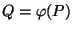 $ Q=\ph(P)$