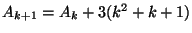 $ A_{k+1}=A_k+3(k^2+k+1)$