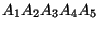 $ A_1A_2A_3A_4A_5$