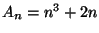 $ A_n=n^3+2n$