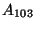 $ A_{103}$