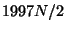 $ 1997N/2$
