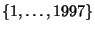 $ \{1,\dots,1997\}$
