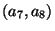 $ (a_7,a_8)$