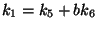 $ k_1=k_5+bk_6$