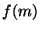 $ f(m)$