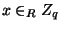 $ x\in _RZ_q$