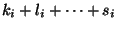 $ k_i+l_i+\dots+s_i$