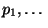 $ p_1,\dots$