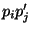 $ p_ip_j'$