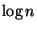$ \log n $