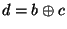 $ d=b\oplus c$