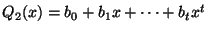 $ Q_2(x)=b_0+b_1x+\cdots
+b_tx^t$