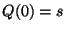 $ Q(0)=s$