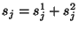 $ s_j=s_j^1+s_j^2$