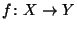 $ f\colon X\to Y$
