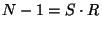 $ N-1\double=S\cdot R $