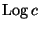 $ \Log c$
