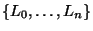 $ \{L_0,\dots,L_n\}$