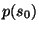 $ p(s_0)$